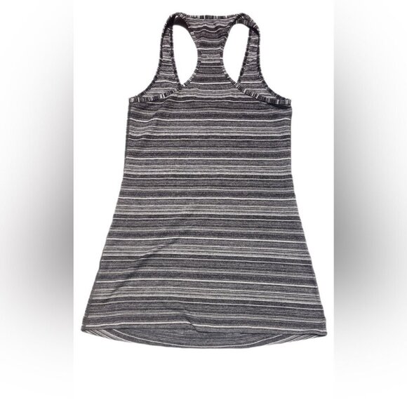 Lululemon Cool Racerback Yoga Athletic Stretch Run Cyber Black Deep Coal Tank 0 - Picture 3 of 3